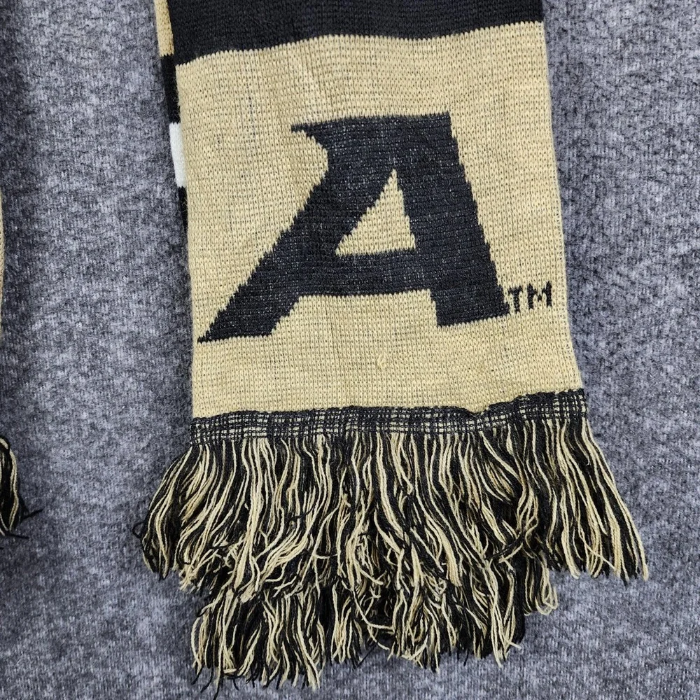 Forever Collectibles Scarf OS Gold Black Beat Navy Go Army West Point Knit